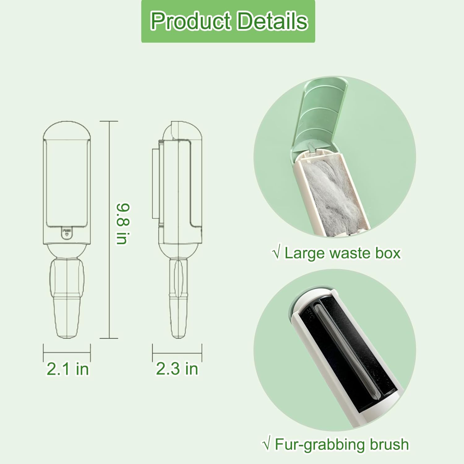 Reusable Pet Hair Remover, Easy to Clean