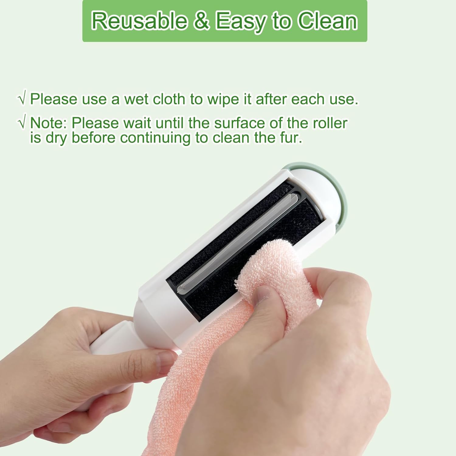Reusable Pet Hair Remover, Easy to Clean