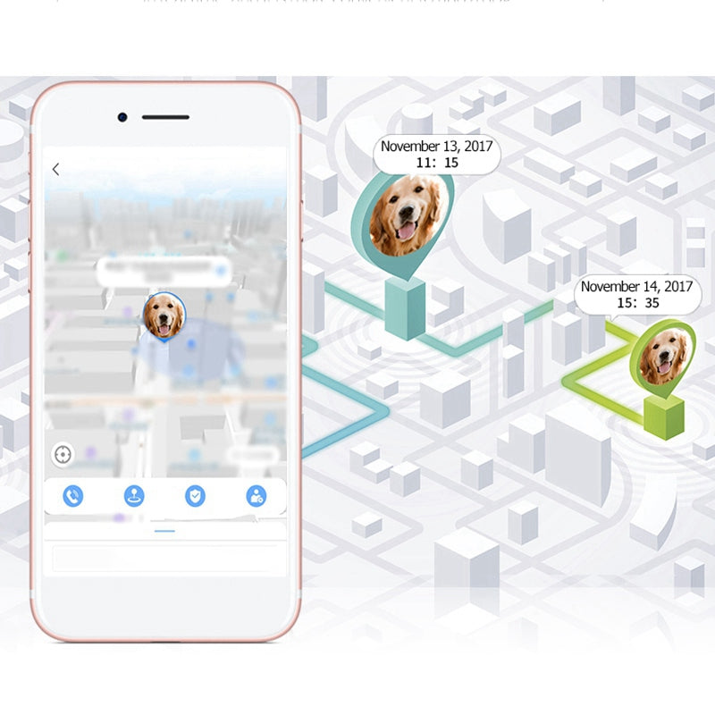 GPS Pet Collar, Secure Real-Time Location