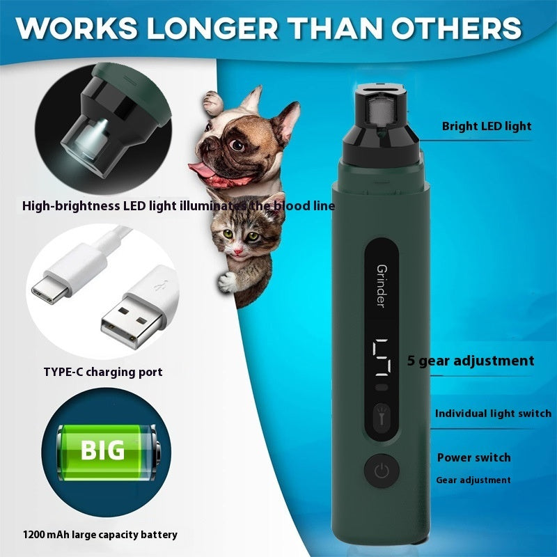 Electric Nail Clipper for Dogs and Cats, Super Quiet