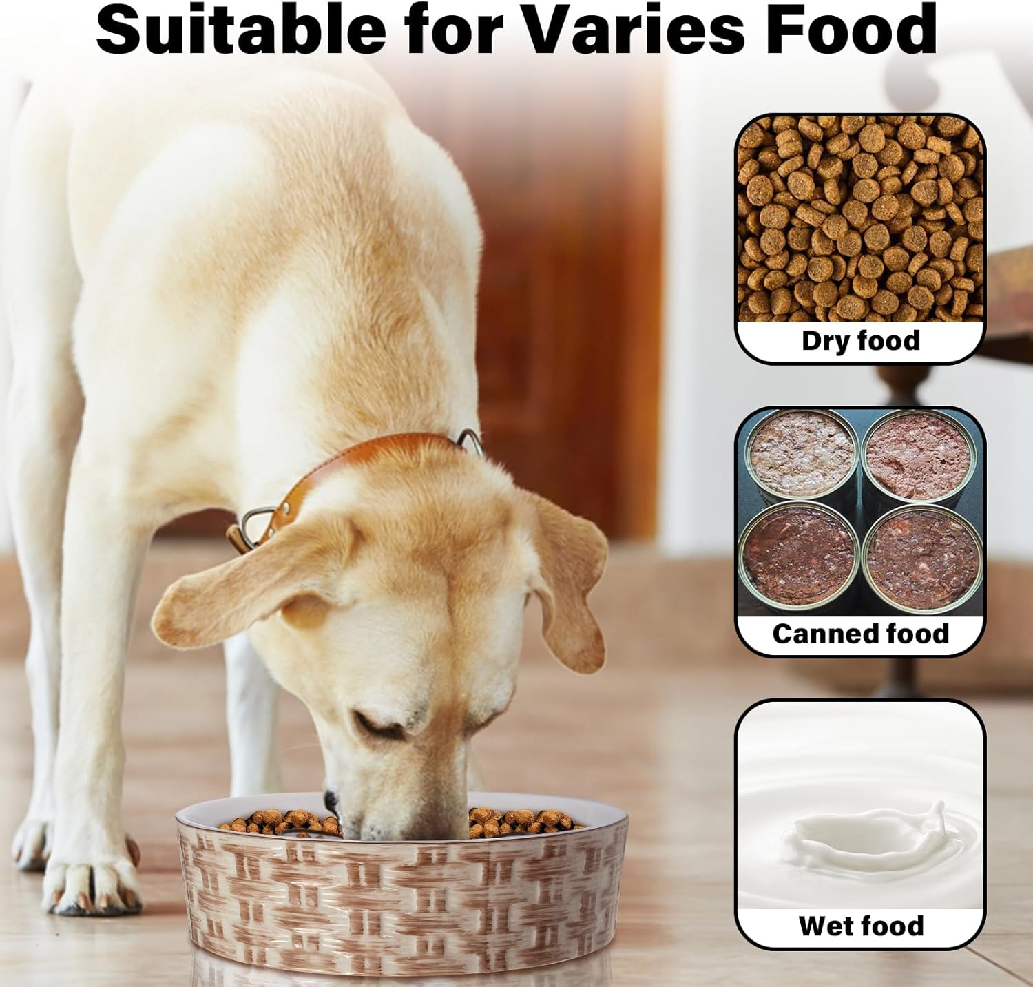 Slow Feeder Pet Bowl, Anti-Choking and Non-Slip