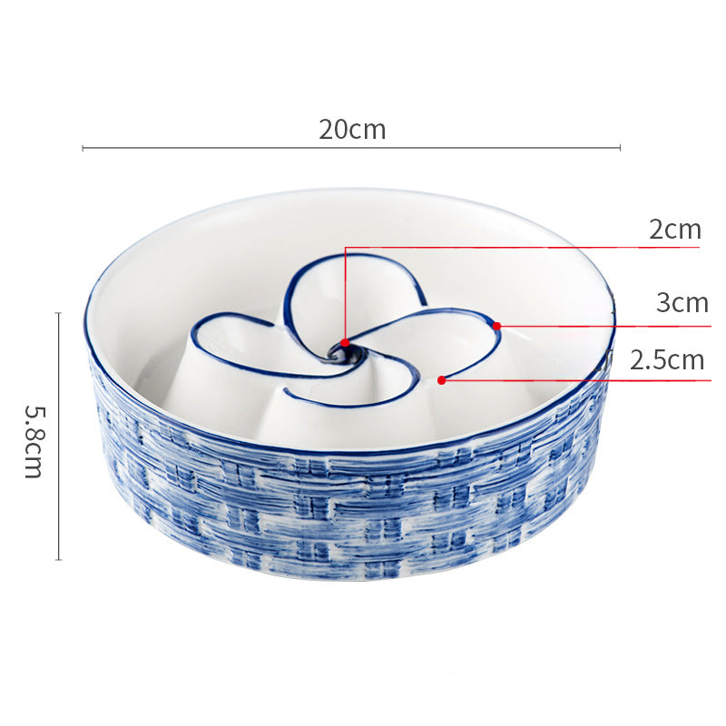 Slow Feeder Pet Bowl, Anti-Choking and Non-Slip
