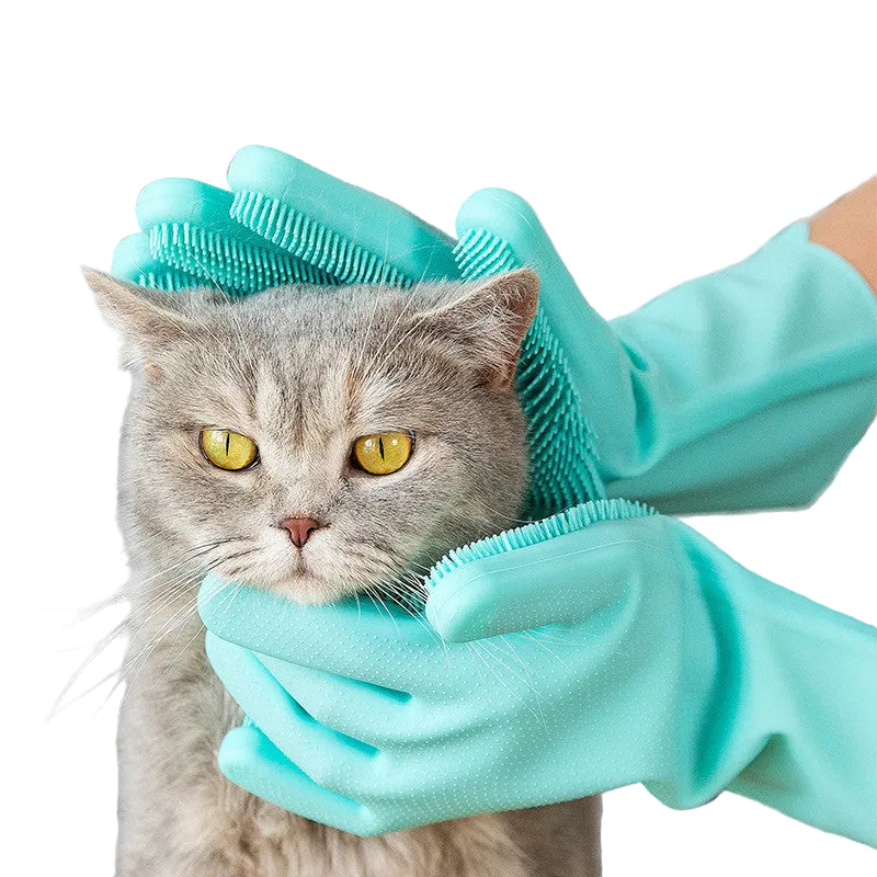 Pet Grooming Glove, Cleaning and Massage