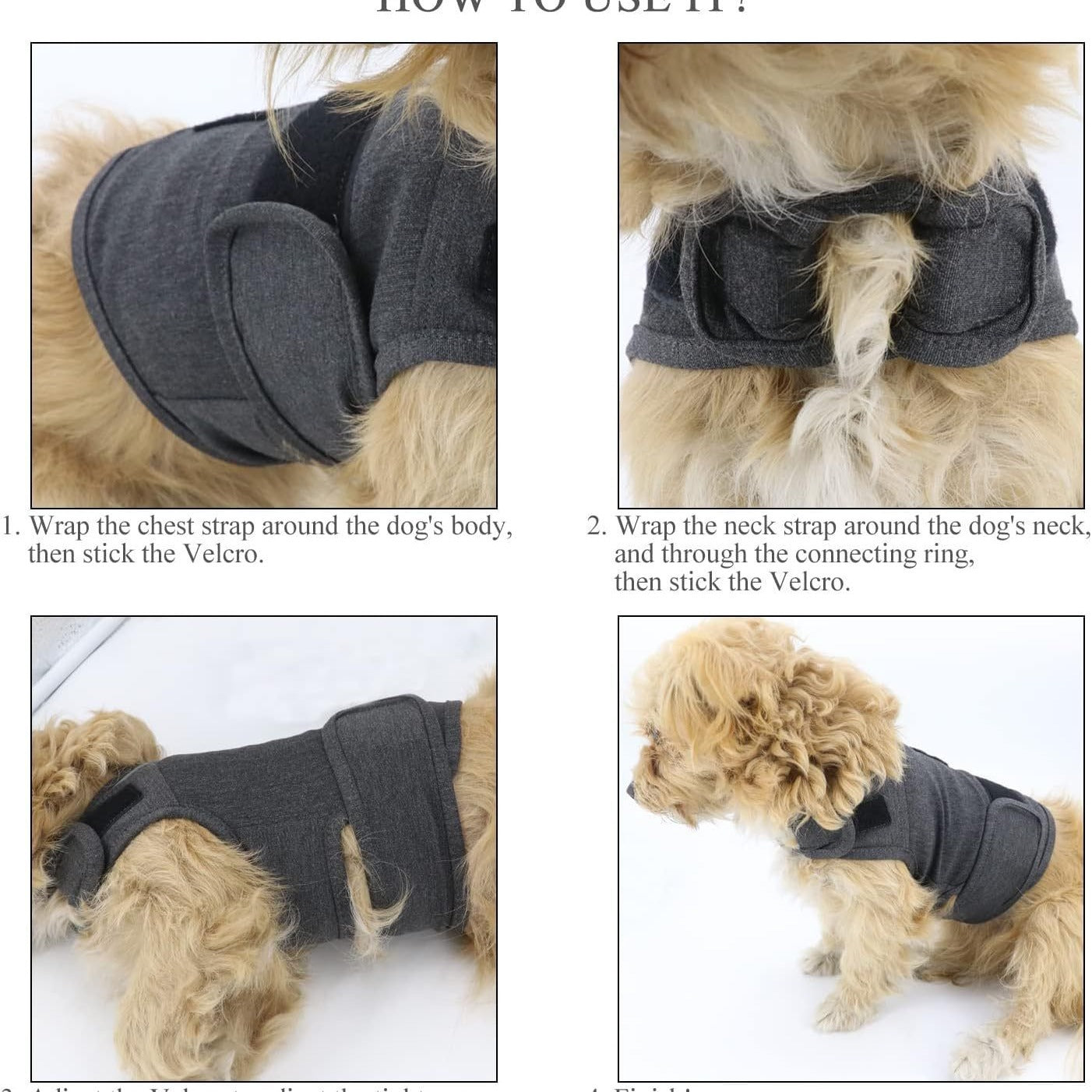 Chaleco Calmante para Perros – Ideal para Truenos y Ansiedad